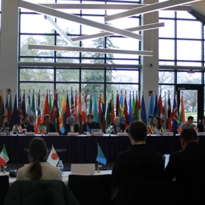 Students Discuss Climate ChangeDuring Daylong Simulation Students Discuss Climate ChangeDuring Daylong Simulation